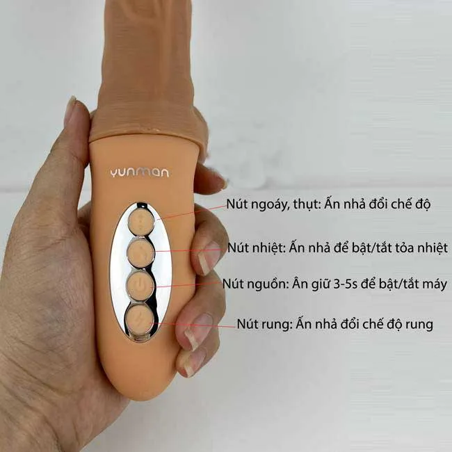 Intense Heated Rotating Vibrating Silicone Dildo — Innovative Design for Maximum Pleasure