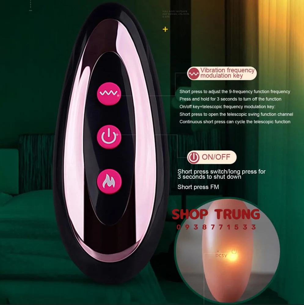 Temperature Controlled Remote Thrusting Vibrator for Women — hình 6