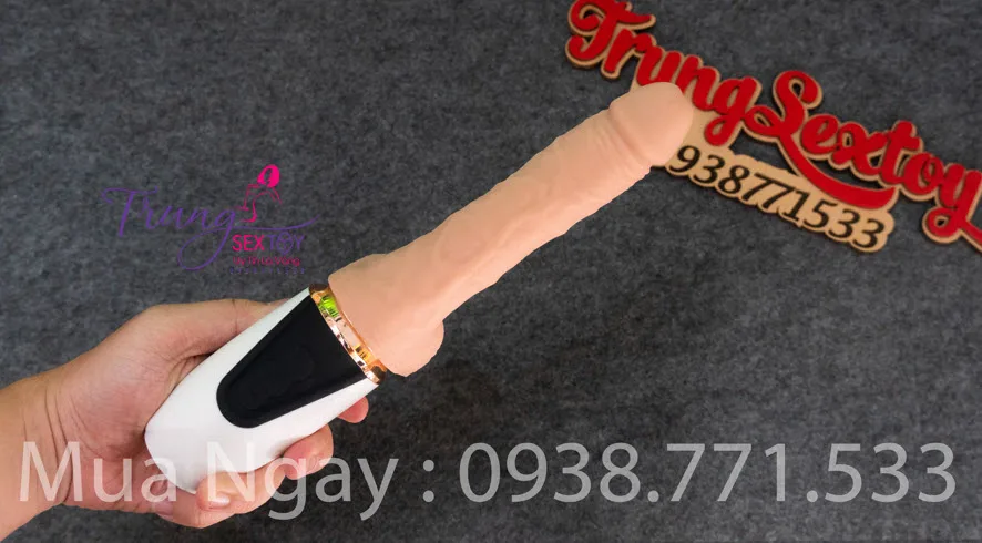 Realistic Soft Handheld Rechargeable Vibrating Dildo — hình 5