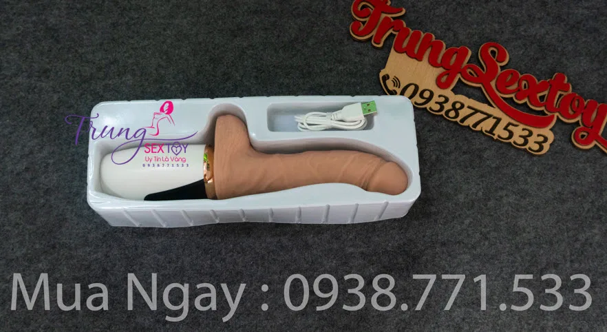 Realistic Soft Handheld Rechargeable Vibrating Dildo — Realistic Design That Feels Incredible