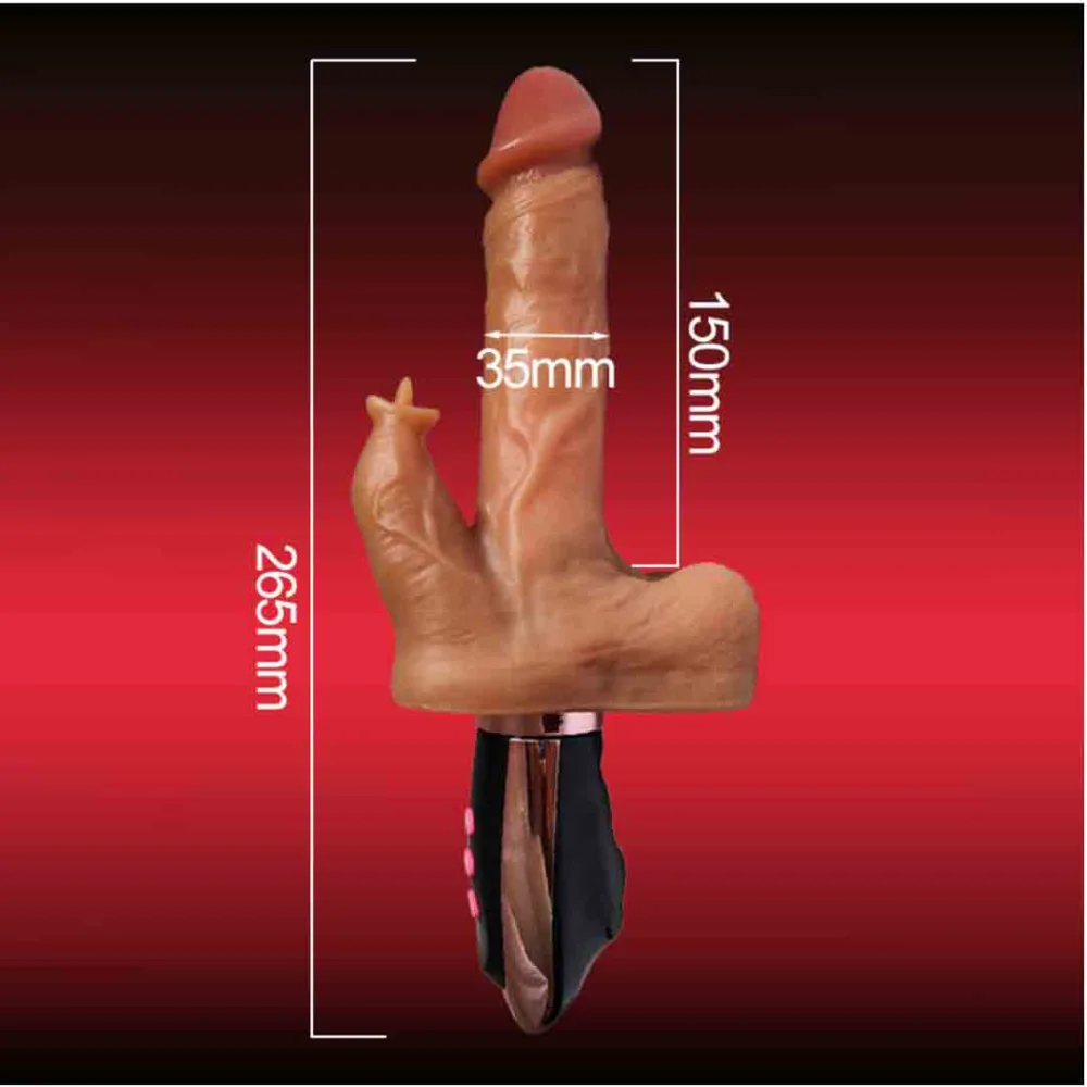 Advanced heating vibrating licking handheld dildo silicone — Superior Features & Realistic Design
