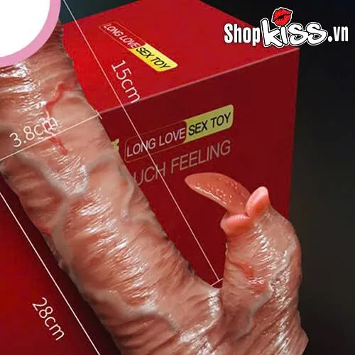 Long Love Silicone Vibrating Thrusting Rabbit Sex Toy 15cm — Powerful Functions for an Unmatched Experience