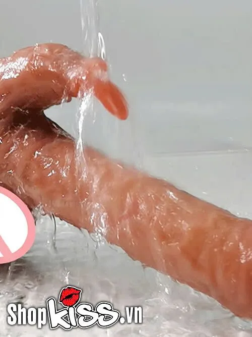 Long Love Silicone Vibrating Thrusting Rabbit Sex Toy 15cm — Realistic Design That Excites Every Sense