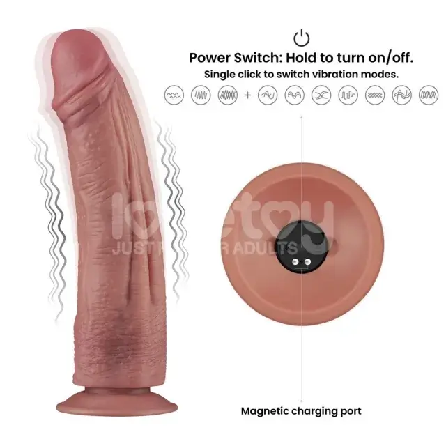 Super Large Silicone Vibrator Big G-Spot Pleasure — This innovative design delivers a blend of strength and