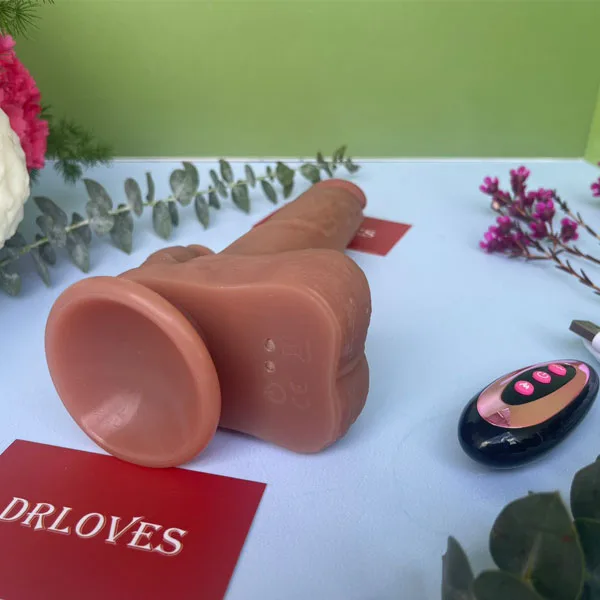 OEM Remote-Controlled Wall-Mounted Vibrating Realistic Dildo — hình 2