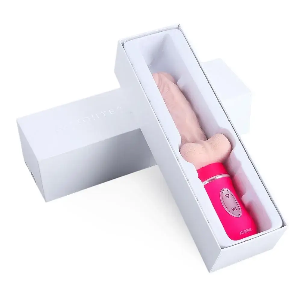 DV44B Silicon Vibrating Thrusting Ribbed Heated Dildo — Advanced Technology Meets Luxurious Comfort