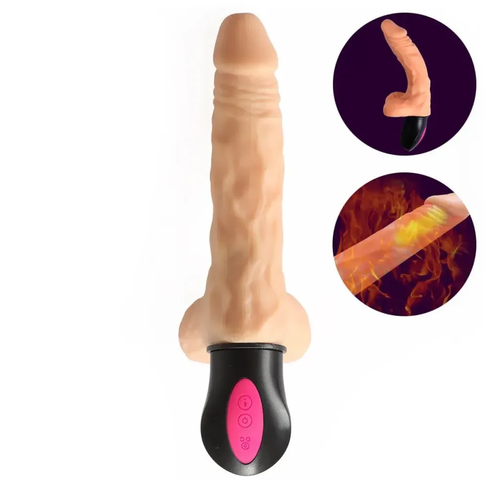 DV44G Heated Multi Speed Silicone Vibrator — Its soft, body-safe medical-grade silicone feels incredibly