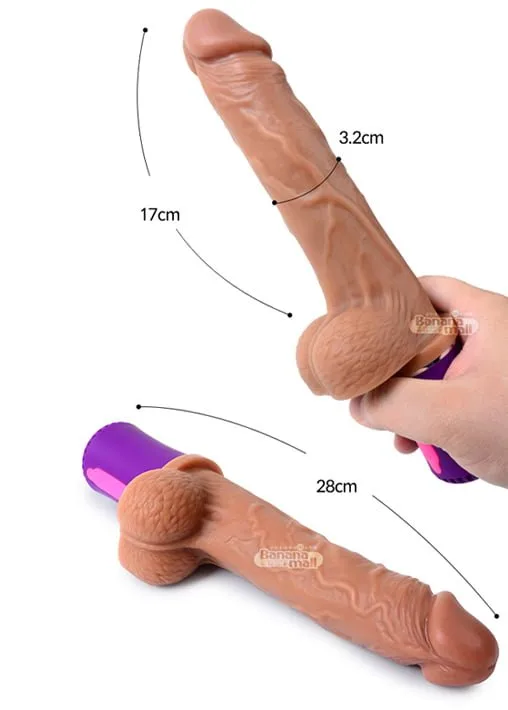 SHP233 Premium Silicone Vibrating Dildo Strong Thrusting — Innovative 3D Motion Technology