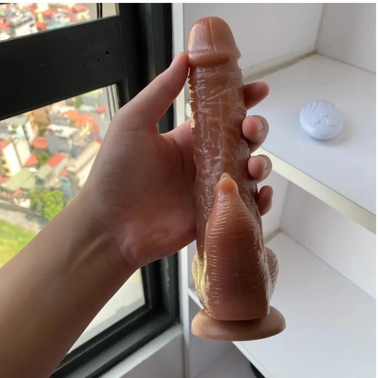 Vibrating Tongue Licking Realistic Male Masturbator 17x3.8cm — hình 5