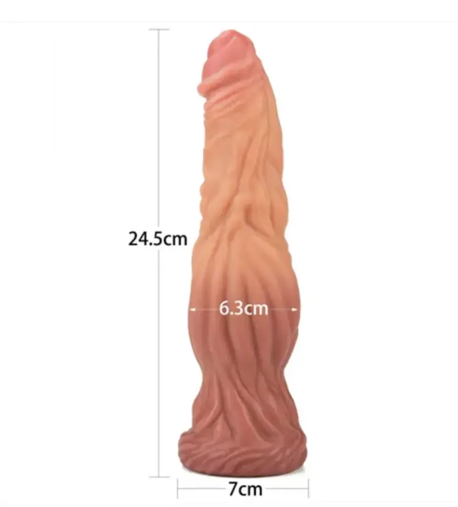 DV68Q Extra Large Natural Color Wall Mount Dildo — hình 4