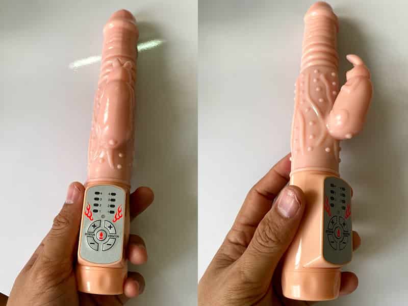 KyMoSu Premium Vibrating Heating Textured Dildo SHP889 — Multifunctional Design for Maximum Satisfaction