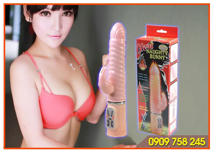 Heat Naughty Bunny Rabbit Warming Vibrating Dildo SHP279 — Innovative Heating & Powerful Stimulation