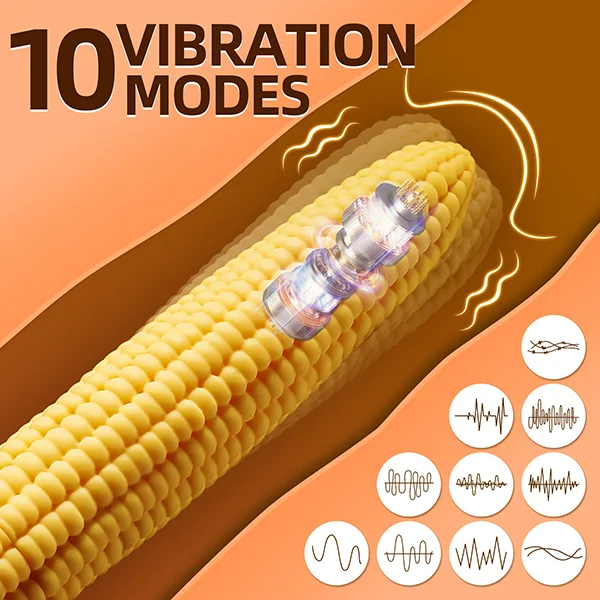 Wistone Maize Corn 10 Mode Vibrating Female Dildo — hình 4