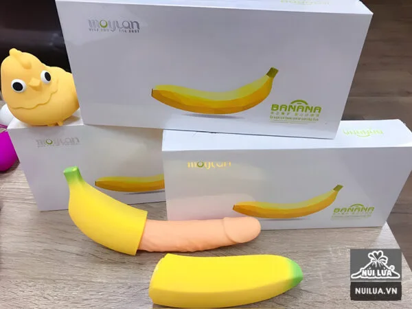 Moylan Banana Vibrating Dildo Soft Realistic Couple Toy — hình 5
