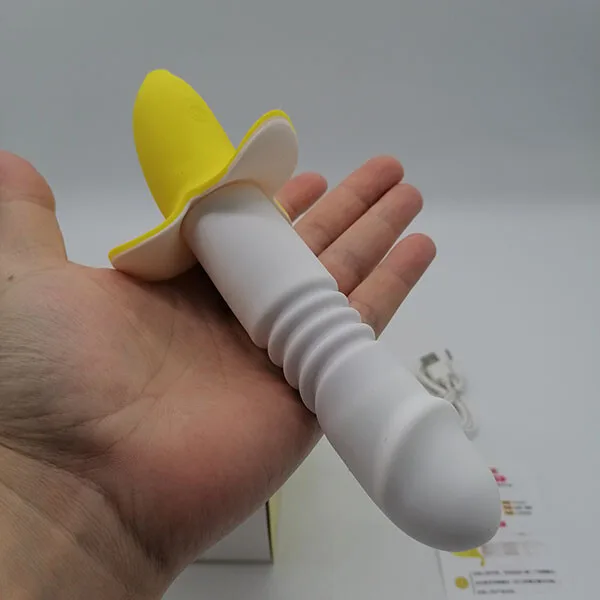 STRETCH Banana-Shaped 12-Mode Warming Vibrating Silicone — hình 4