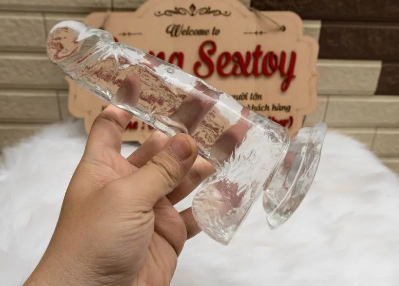 Clear Transparent Male Dildo Unique Pleasure Design — Why Choose This Transparent Wall-Mounted Dildo?
