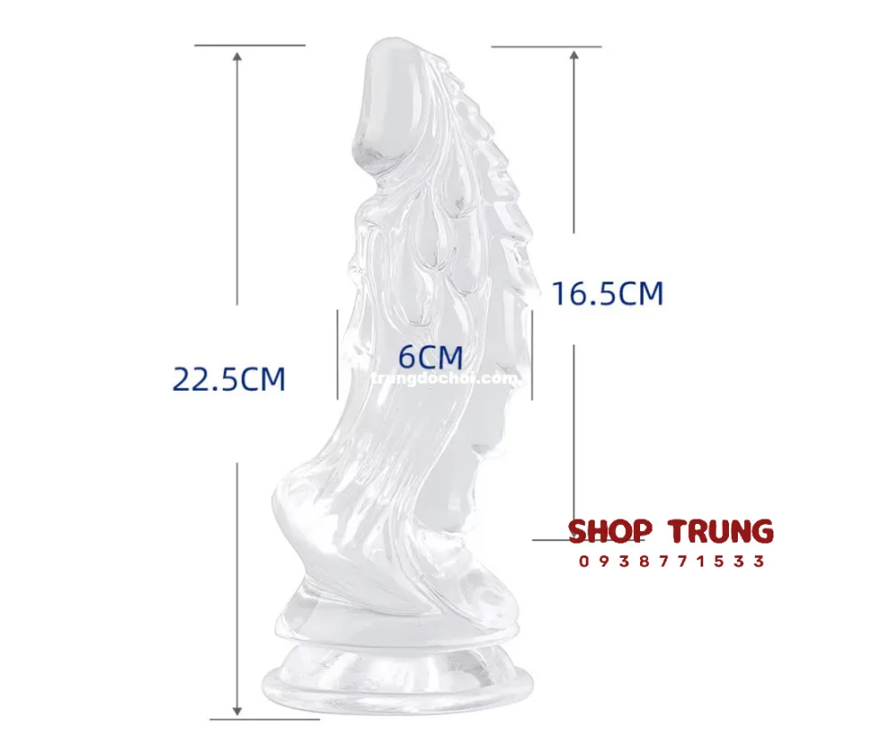 Transparent Dragon Head Realistic Silicone Dildo Toy — Overcome Bedroom Challenges with Ease