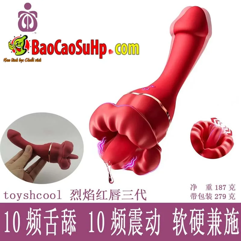 Inferno Kiss 2in1 Tongue Vibrator Realistic Dual Pleasure — hình 2