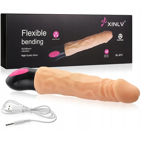 Xinlv XL-911 12 Mode Multi-Directional Vibrating Dildo for — hình 6