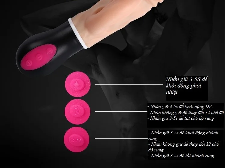 XinLV Heating Silicone Realistic Powerful Vibrating Dildo — Perfect Size with Premium Features
