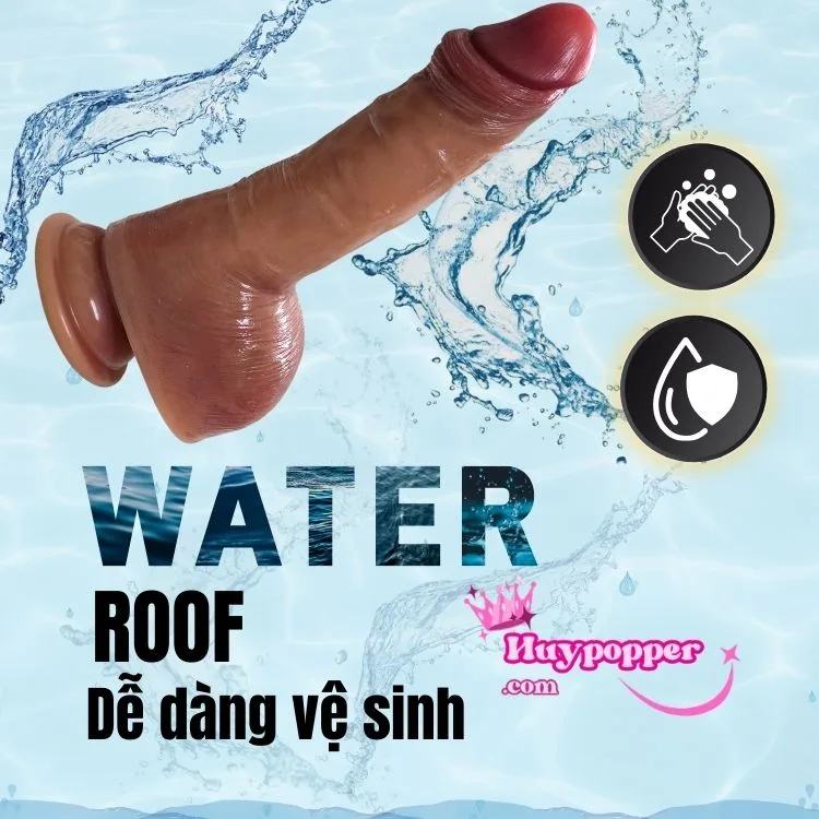 Realistic Ejecting Dildo – Soft Waterproof Silicone Design — hình 6
