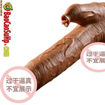 Combatant Suction Vibrating Male Dildo Tongue Styled — hình 3