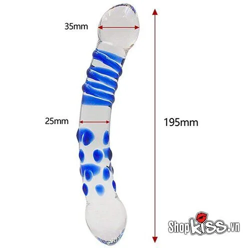 Glass Bead Anal Massager Stimulating Non-Toxic Handheld Toy — hình 3