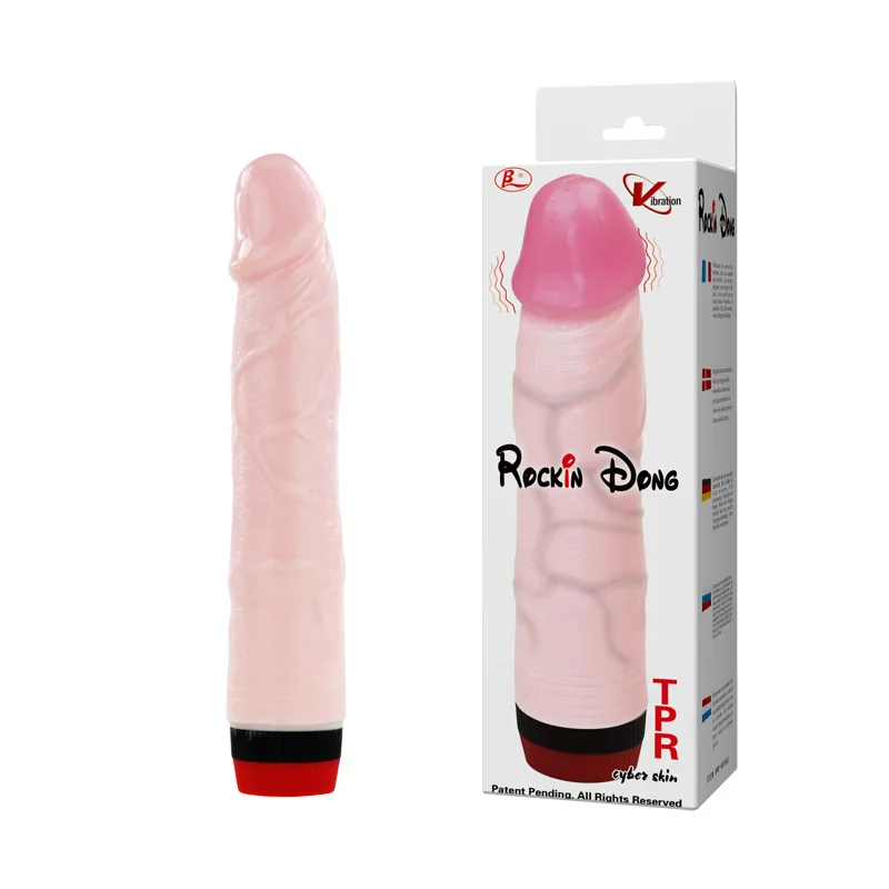 Rockin Dong Silicone TPR Multi-Speed Masturbator Toy — Premium Silicone Material for Safe & Comfortable Use