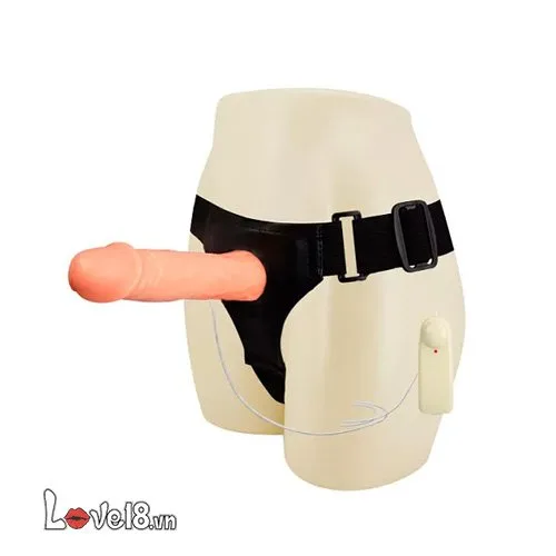 Hollow Vibrating Strap-On Penis Enhancer for Men’s Pleasure — hình 2