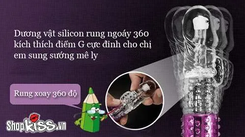 Degree Powerful Multi-Function Vibrating Female Toy — hình 3