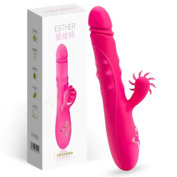 Silicone Vibrating Thrusting Beaded Dildo for Women — Premium Features & Design