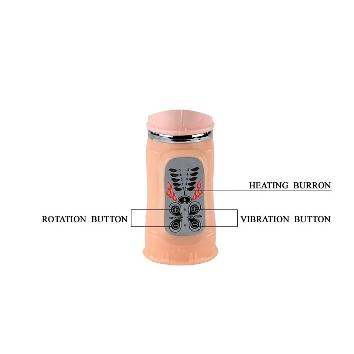 Silicone Vibrator Rotating Heating USB Rechargeable 225mm — Superior Features That Enhance Your Sensations