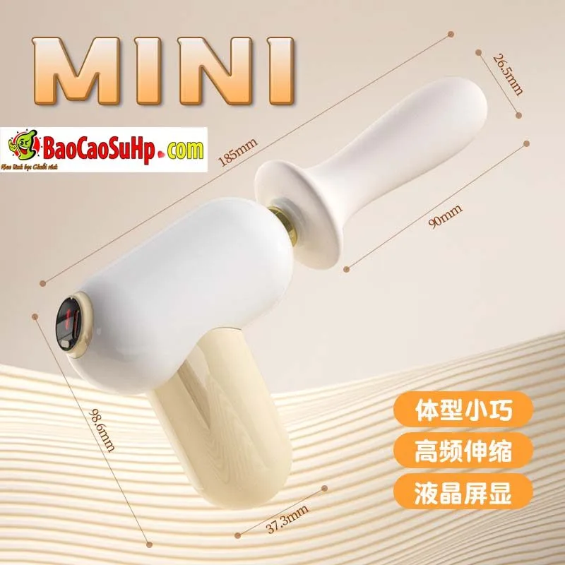 Mini Fascial Handheld Machine Dildo with Accessories — hình 5