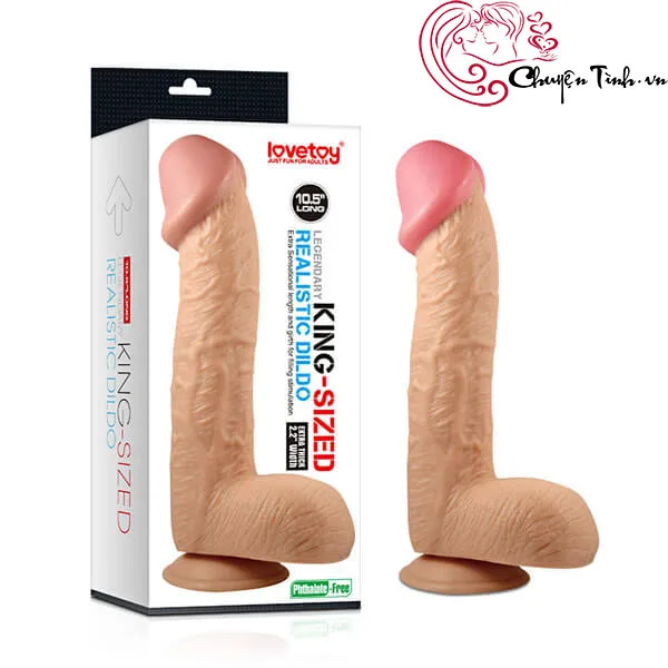 LoveToy King Size Extra Large Silicone Dildo — Exceptional Quality & Safety You Can Trust