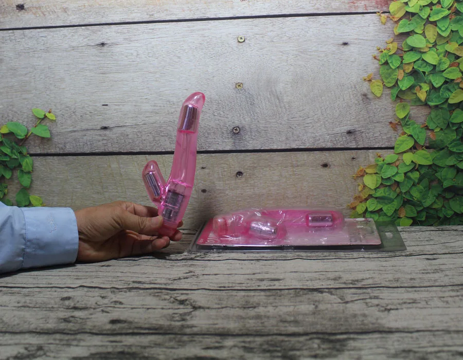 Hook Shaped Dual Motor Clitoral & G Spot Vibrator 18cm — Versatile & Safe for Exploration