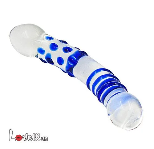 Premium Glass Beaded Dildo for Ultimate Anal Stimulation — This premium glass anal stimulator blends artistry and