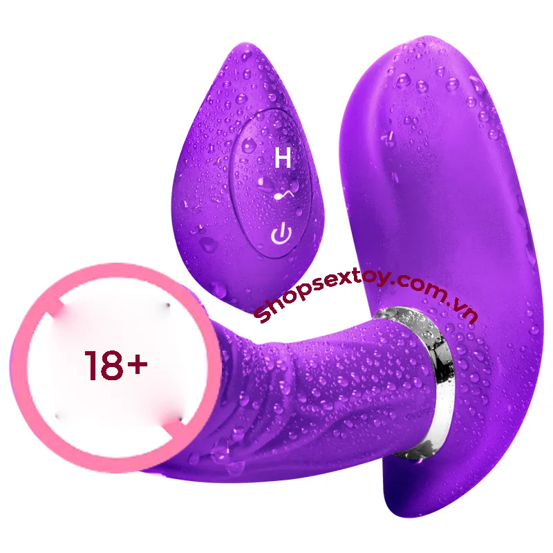 DV14 Remote Control Double Vibrating Soft Silicone Dildo — Precise Stimulation and Realistic Feel