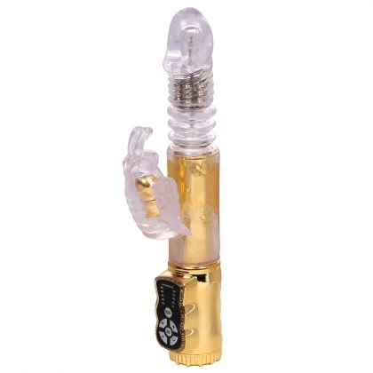 Butterfly & Rabbit Multi-Function Silicone Vibe with 360 — hình 2