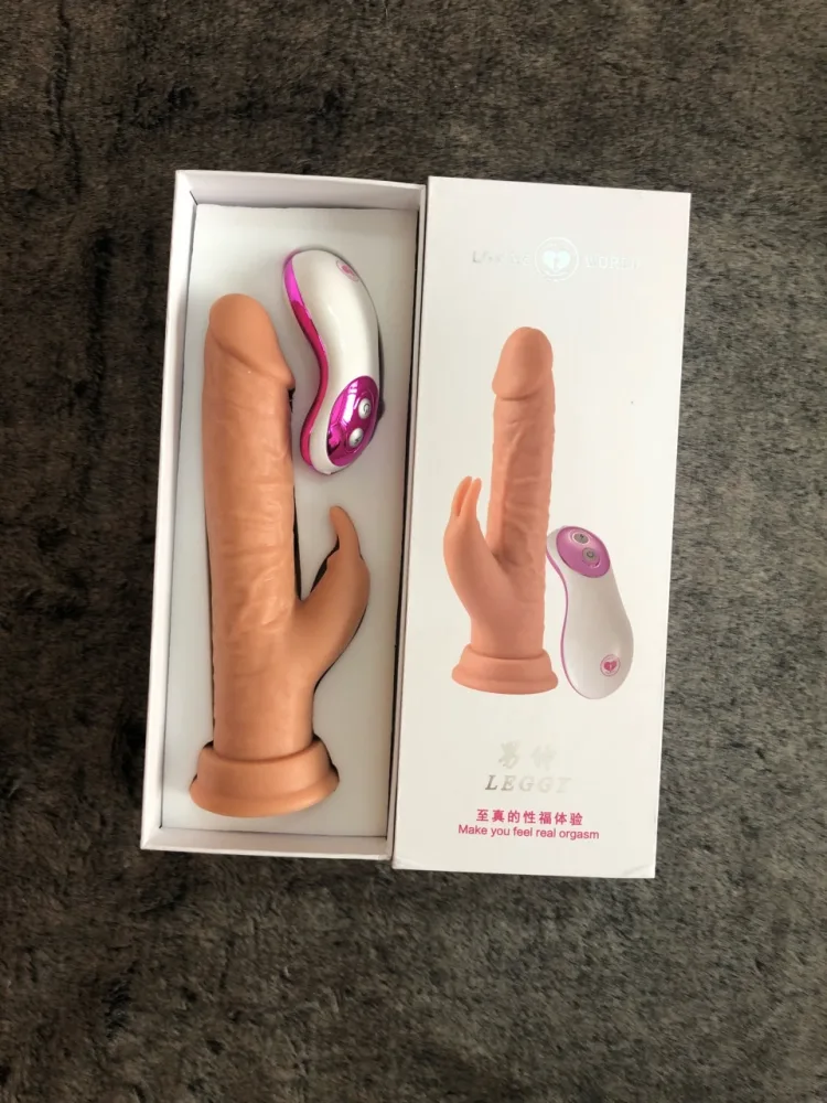 Loving Word Soft Silicone Suction Vibrating Realistic Dildo — hình 3