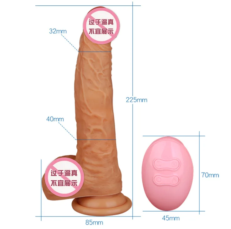Realistic Soft Silicone Wall-Mount Vibrator - Rotate, Heat — hình 2