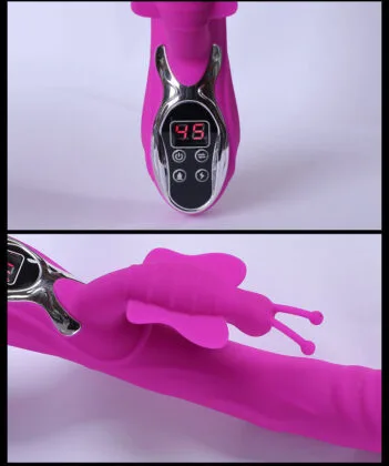 Super Vibrating Heating Rabbit with Butterfly Shape for — hình 4