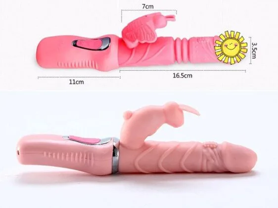 WANLE DV24 Premium Handheld Soft Silicone Vibrating Dildo — hình 2