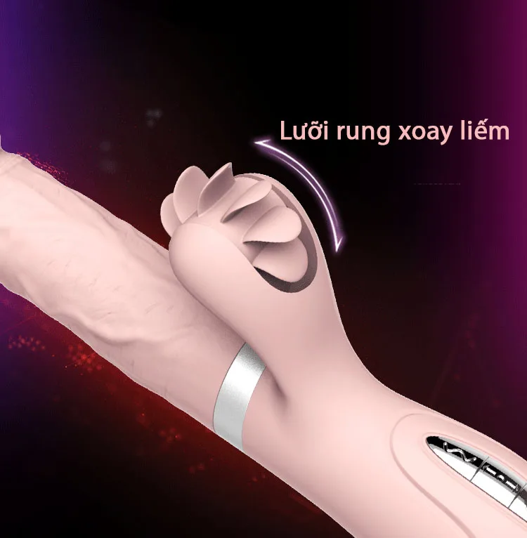 Evo Mars Premium Heated Vibrating Thrusting Licking Toy — hình 2