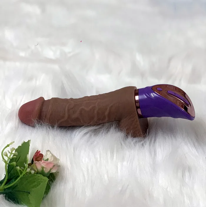Loveaider Rocking Soft Silicone Vibrating Dildo for Female — hình 3