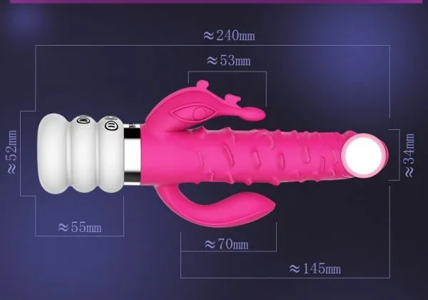 IFOND X Ultra Soft Vibrating Silicone Dildo 24cm — hình 3