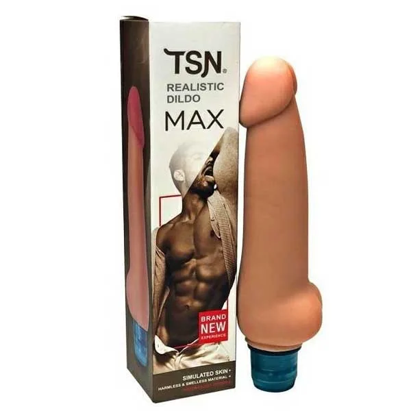 TSN Max Label Multi-Speed Vibrating Realistic Silicone Dildo — Perfect for Every User & Easy Maintenance