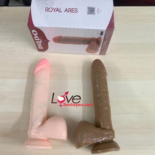 Royal Ares 8 Inch Wall Mount Silicone Dildo Non-Vibrating — hình 3