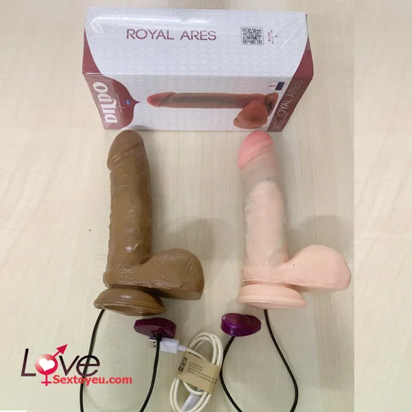 Royal Ares 8 Inch Wall Mount Silicone Dildo Non-Vibrating — hình 5