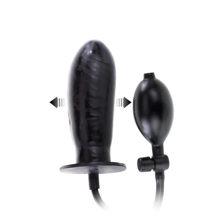 Black Inflatable Silicone Dildo G-Spot Stimulator 16cm x 4cm — How to Use & Maintain for Best Experience