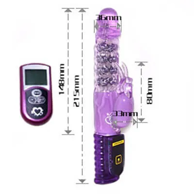DV06A Remote-Control 360 Rotating Vibrating Dildo — Convenient Wireless Remote Control